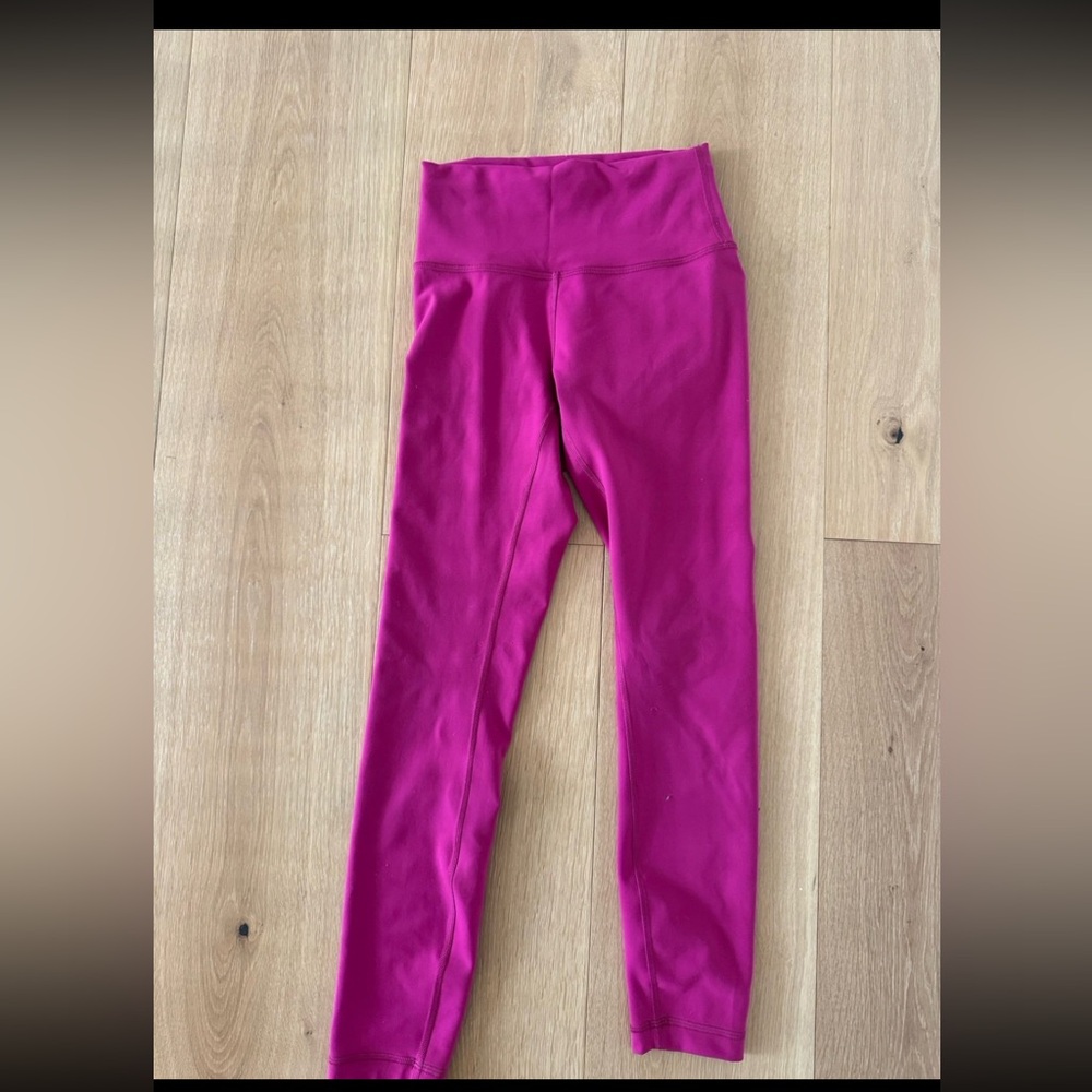 Lululemon Wunder Train High-Rise Tight 25" in Ripened Raspberry - Picture 5 of 8